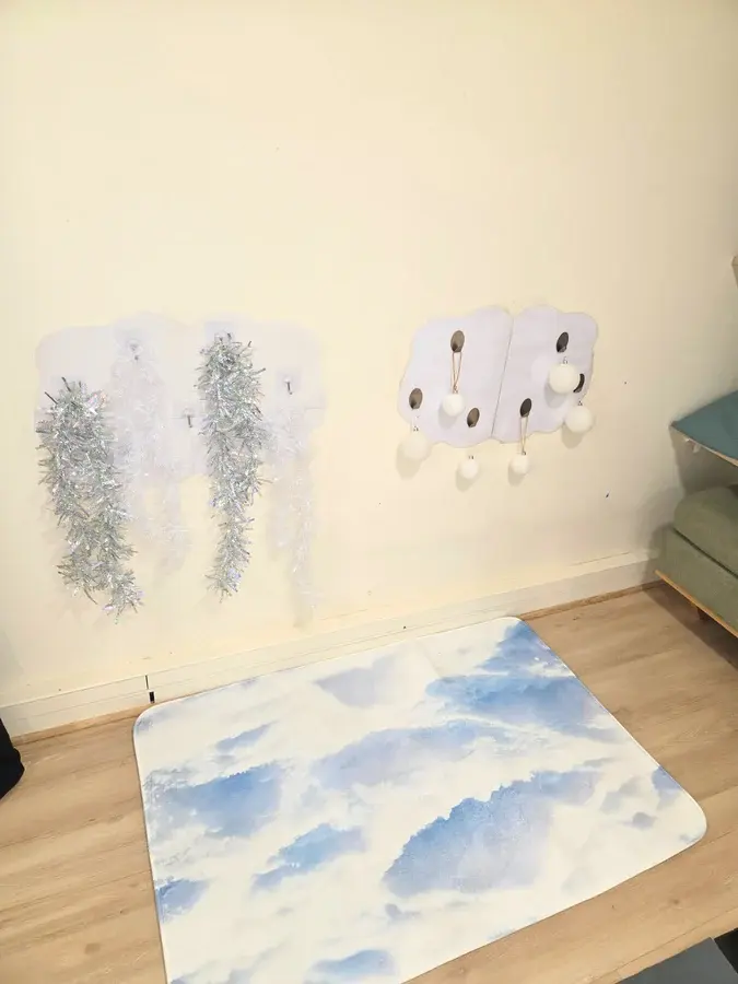 Traces et empreintes dans une installation hivernale JEUXSENS.